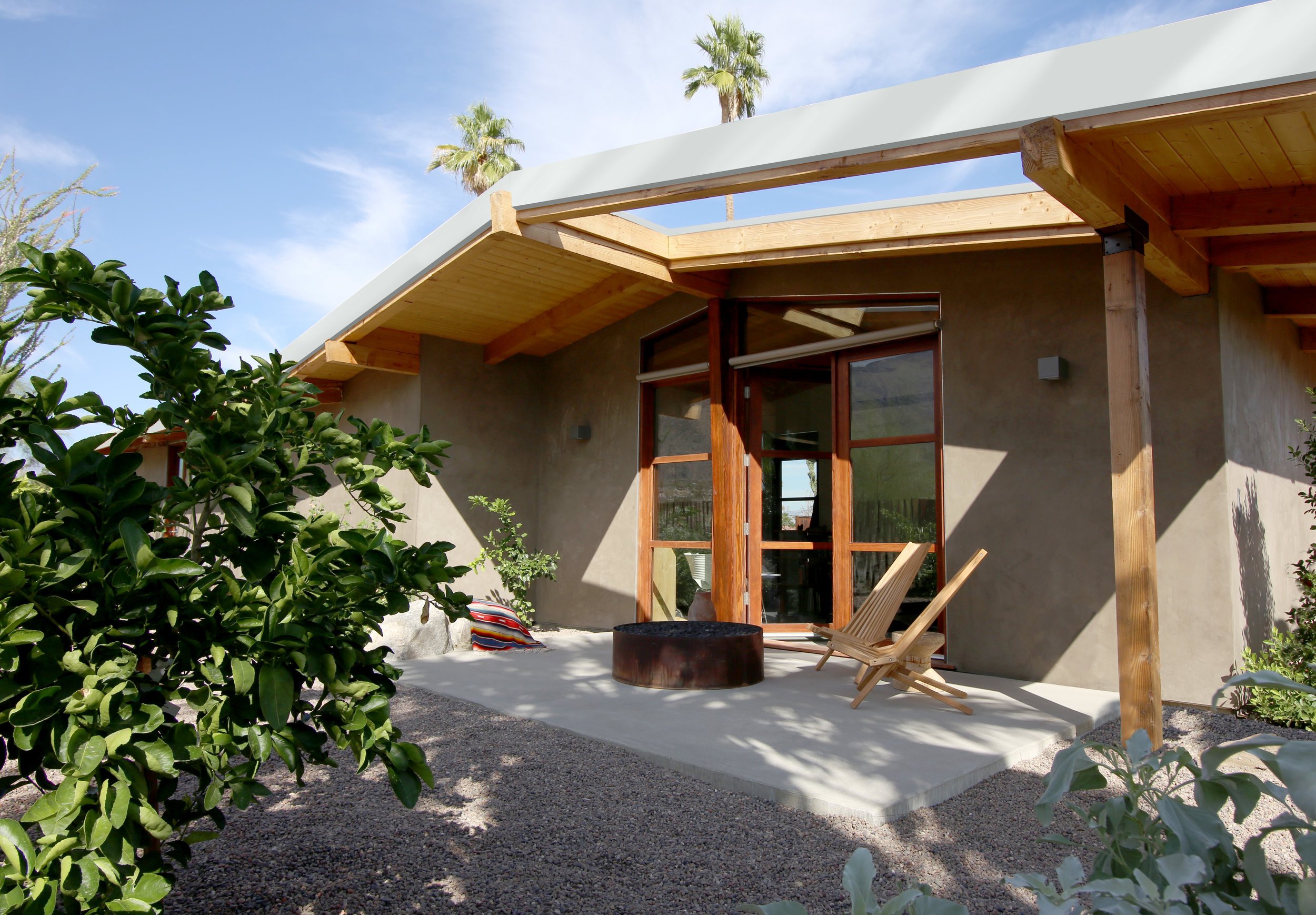 cliff may ranch style mid-century in palm springs - back