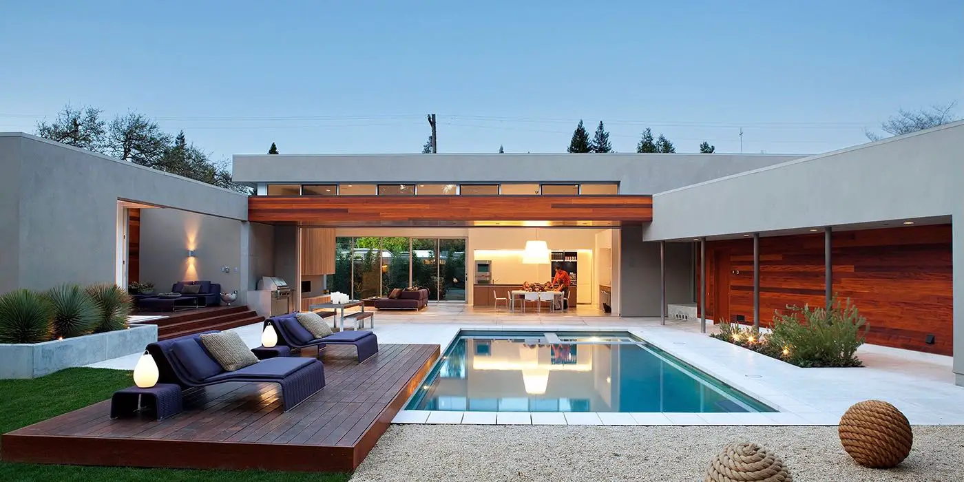 Modernist House In Menlo Park - pool