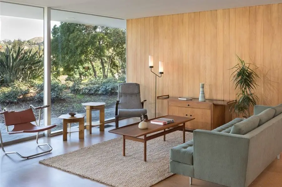 Richard Neutra - mid-century - roberts residence - living