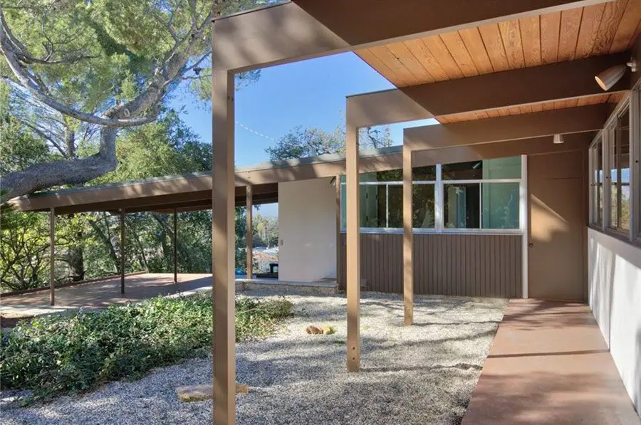 Richard Neutra - mid-century - roberts residence - patio