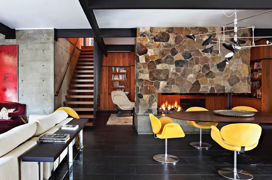 La Canada Flintridge mid-century house - living room