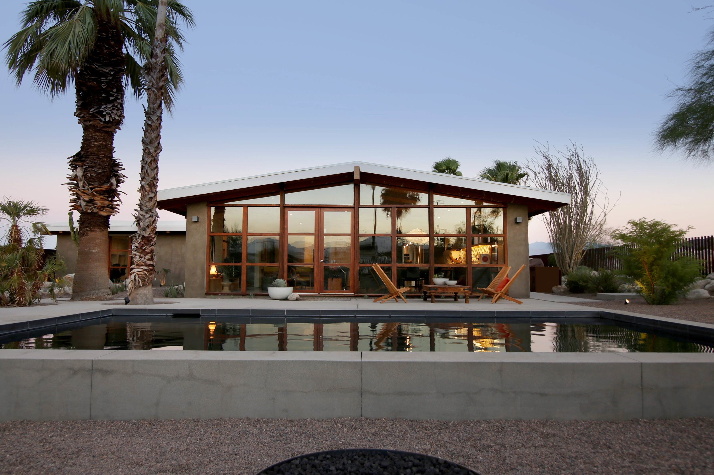 cliff may ranch style mid-century in palm springs - pool