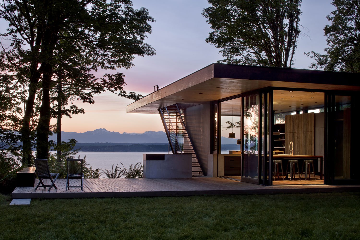 contemporary house - mwworks - Case Inlet Retreat - outside