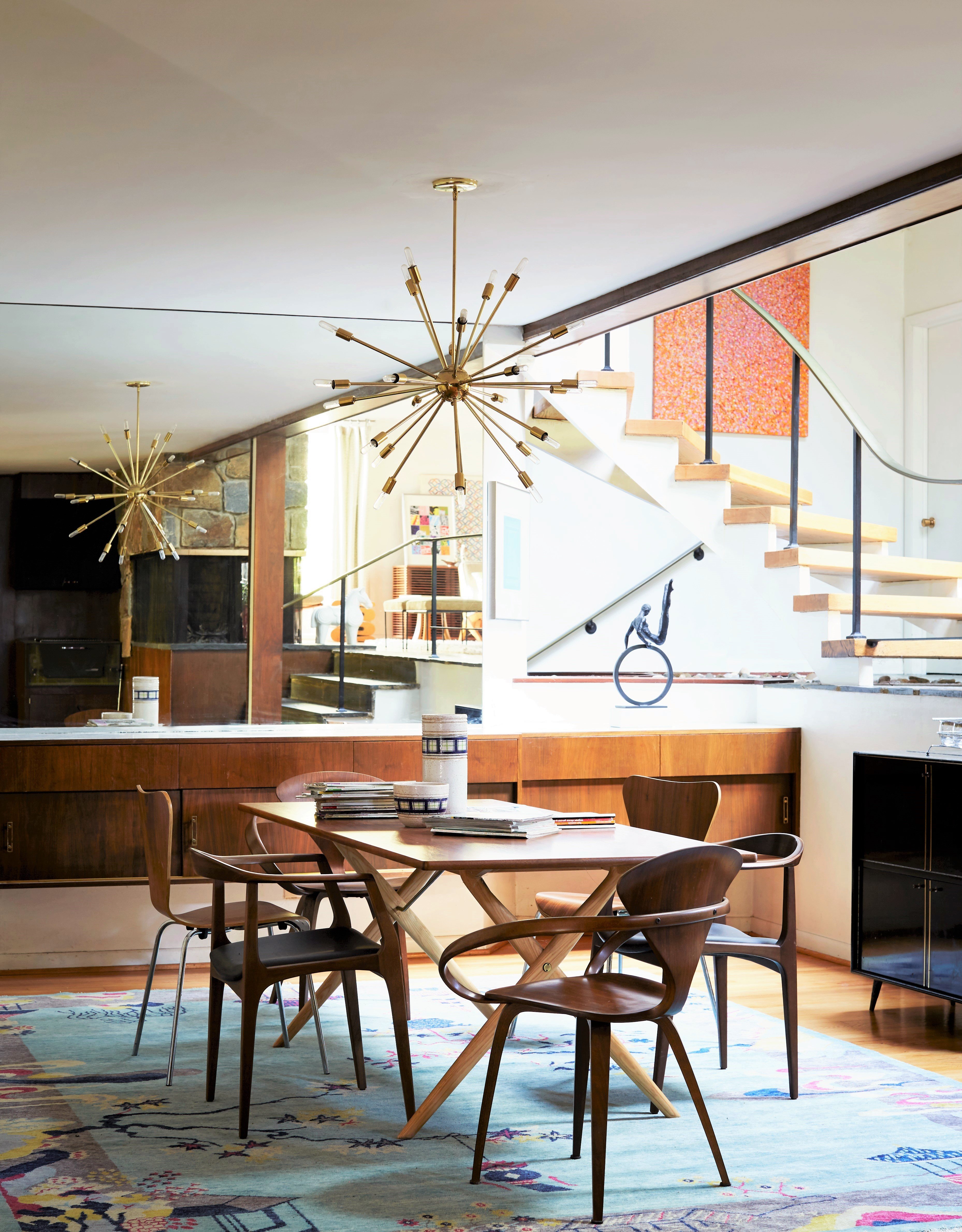 mid-century house renovation - dining area