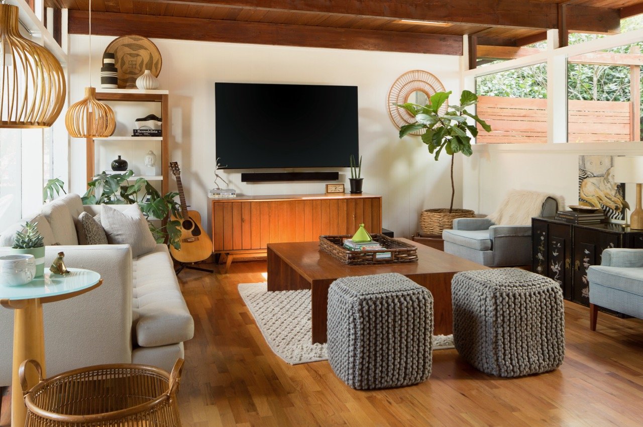 John Burrows mid-century house Seattle - living room