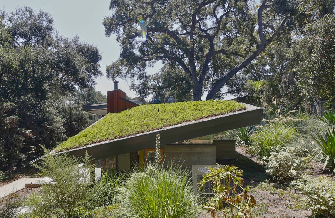 modern house - Blodgett-Calvin Huts - green roof