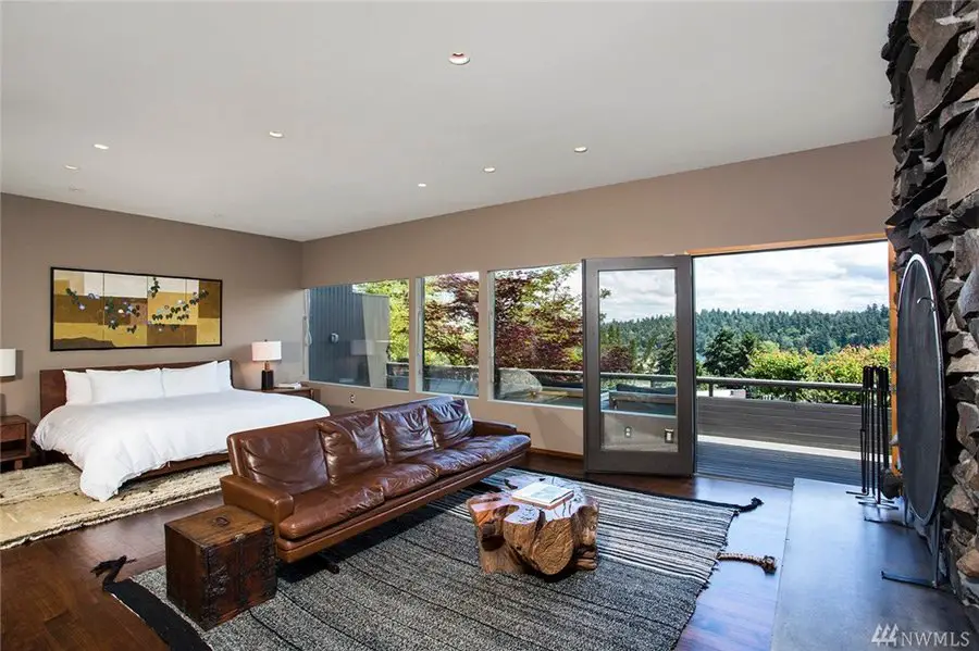 Paul Hayden Kirk mid-century house seattle - bedroom