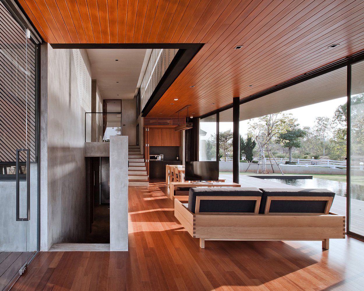 Idin Architects - KA contemporary House - living room