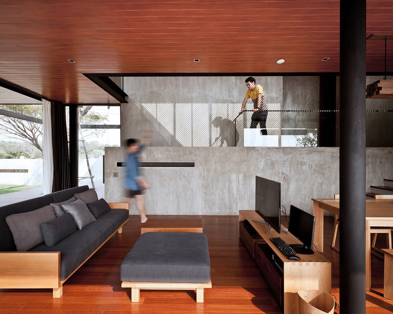 Idin Architects - KA contemporary House - living room