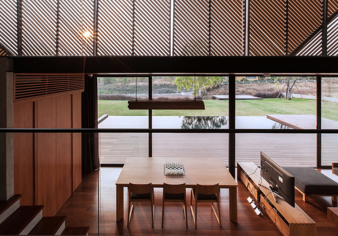 Idin Architects - KA contemporary House - dining area