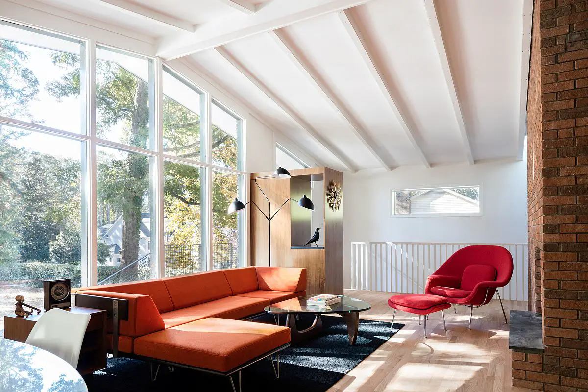 Ocotea-House - midcentury living-room