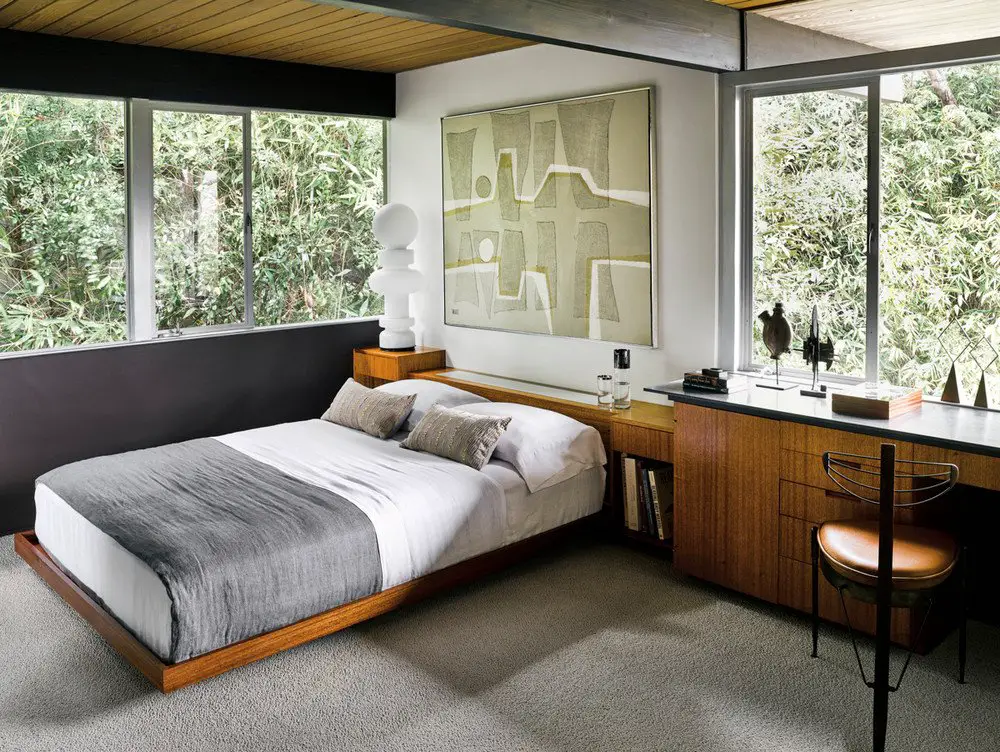 Richard Neutra Hailey Residence - mid-century house - bedroom