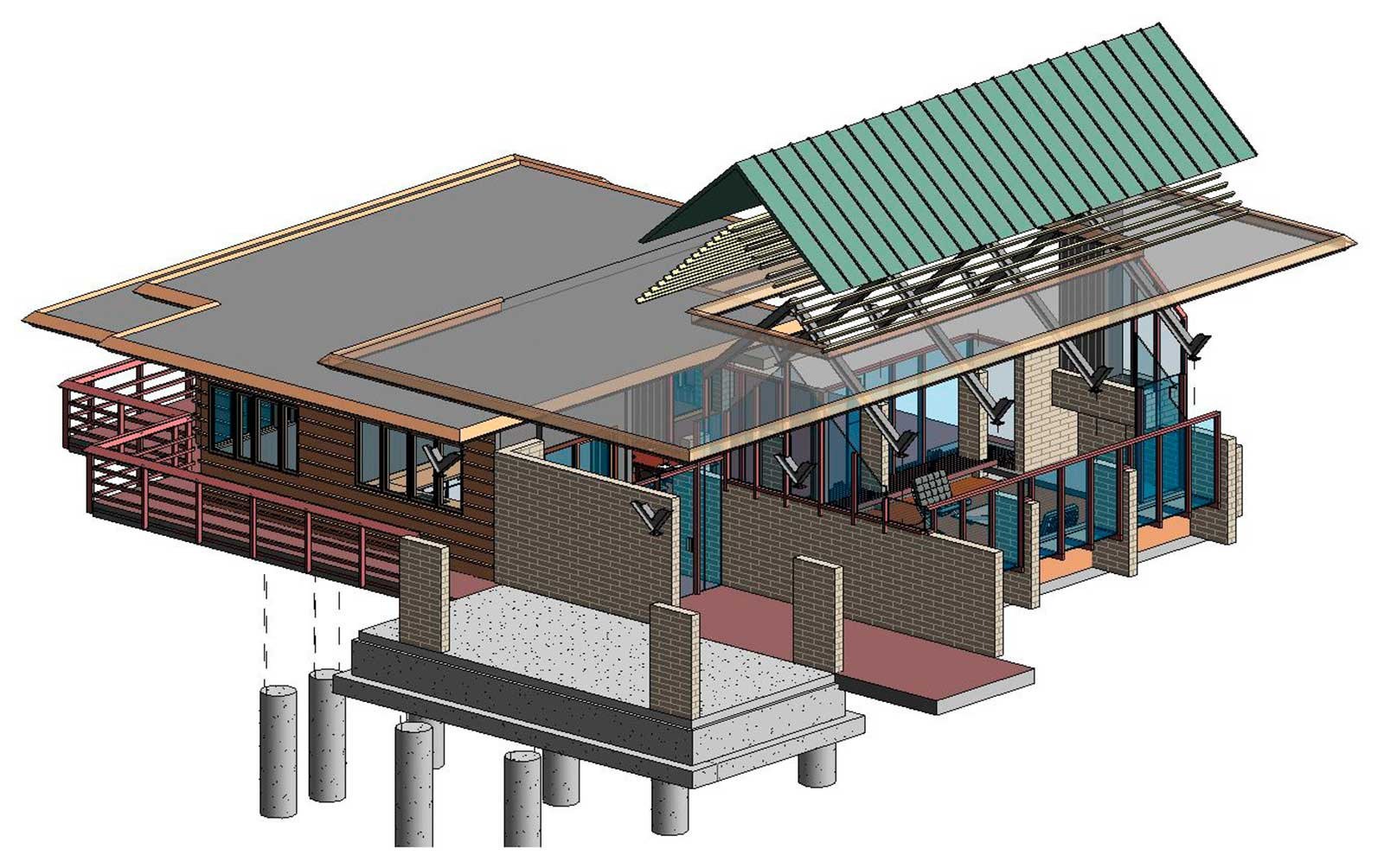 William A. Whifler House - 3D model plan