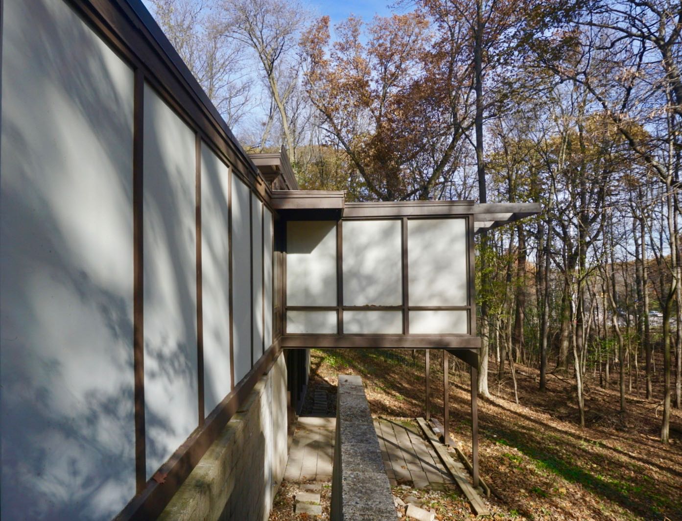 Tim Hills mid-century House - Kalamazoo - exterior side