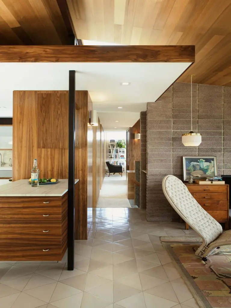 mid-century house renovation - The Archers - Hill House V - living room