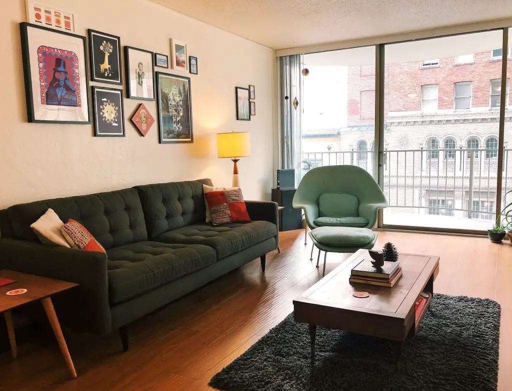 Eichler building san francisco - living room