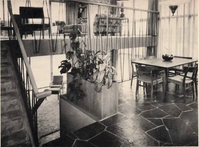 mid-century house in Vancouver - original 1957 dining area photo