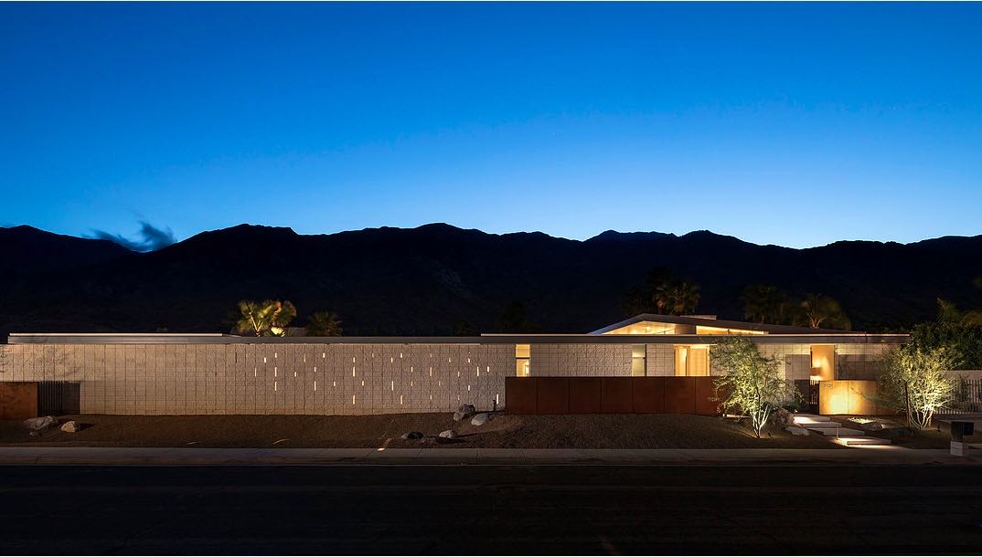 South Palm Canyon Uno​ - O2 ARCHITECTURE - exterior night