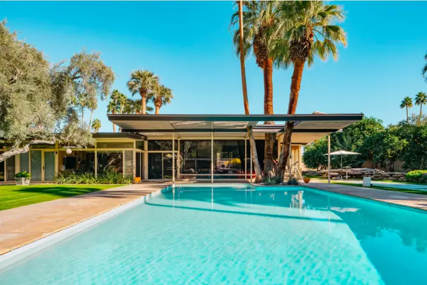 Palms Springs mid-century - Koerner House - E Stewart Williams - pool