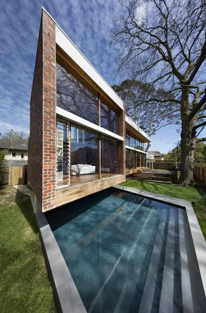 mid-century renovation in Victoria - Camberwell House - AM Architecture - pool