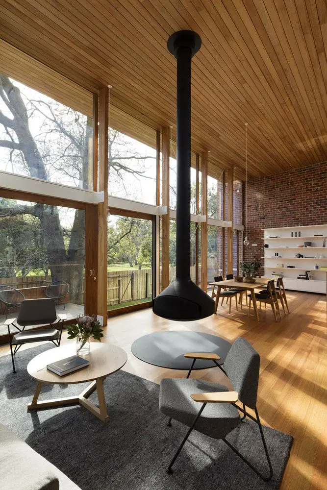 mid-century renovation in Victoria - Camberwell House - AM Architecture - living area