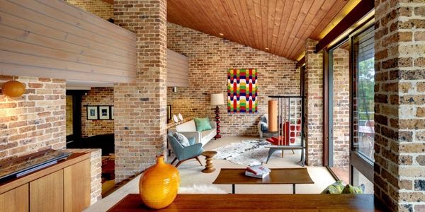 mid-century inspired in Sydney - Erby House - living room