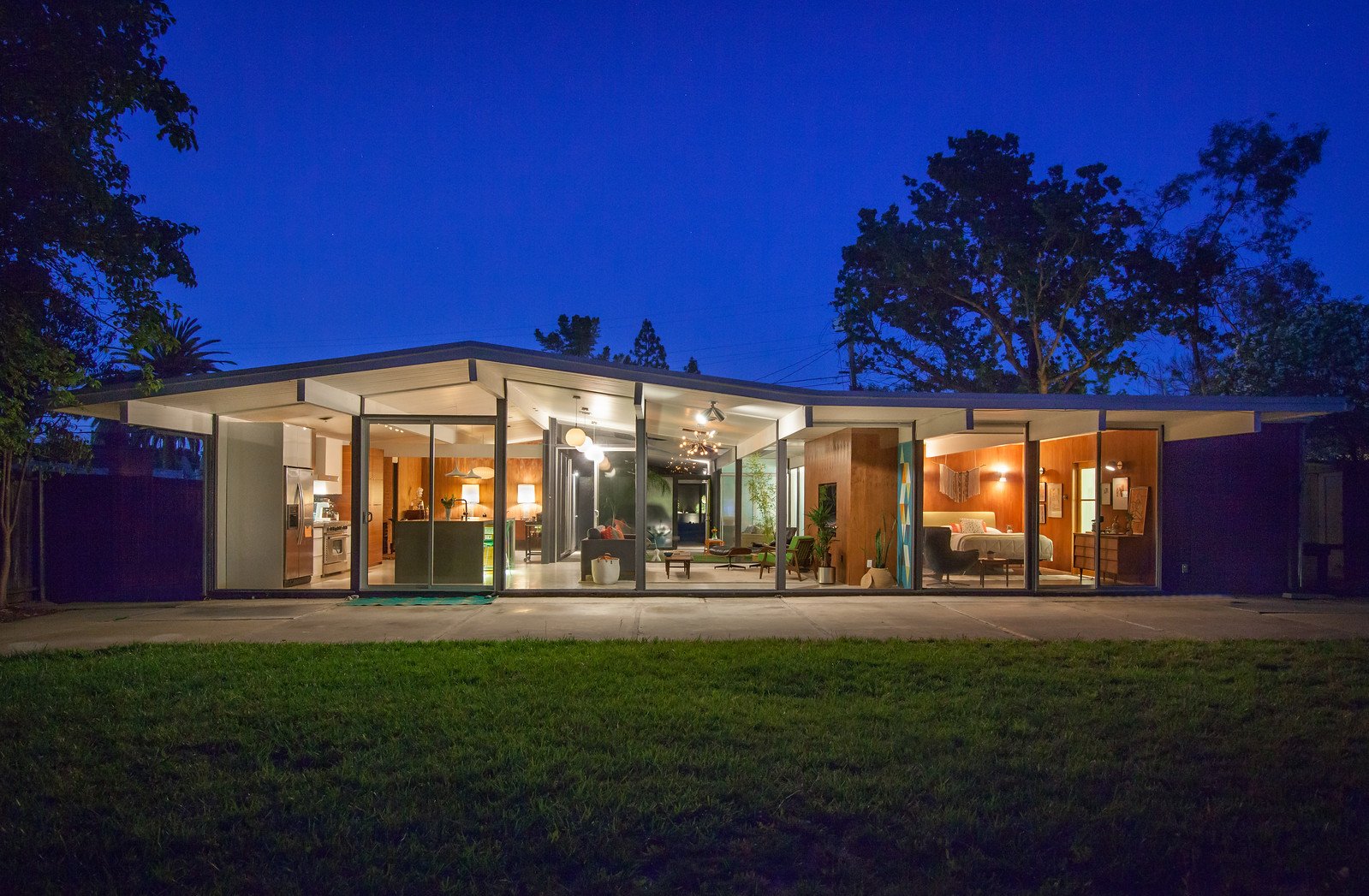 Karen Napacena - Eichler Renovation Walnut Creek - outside night