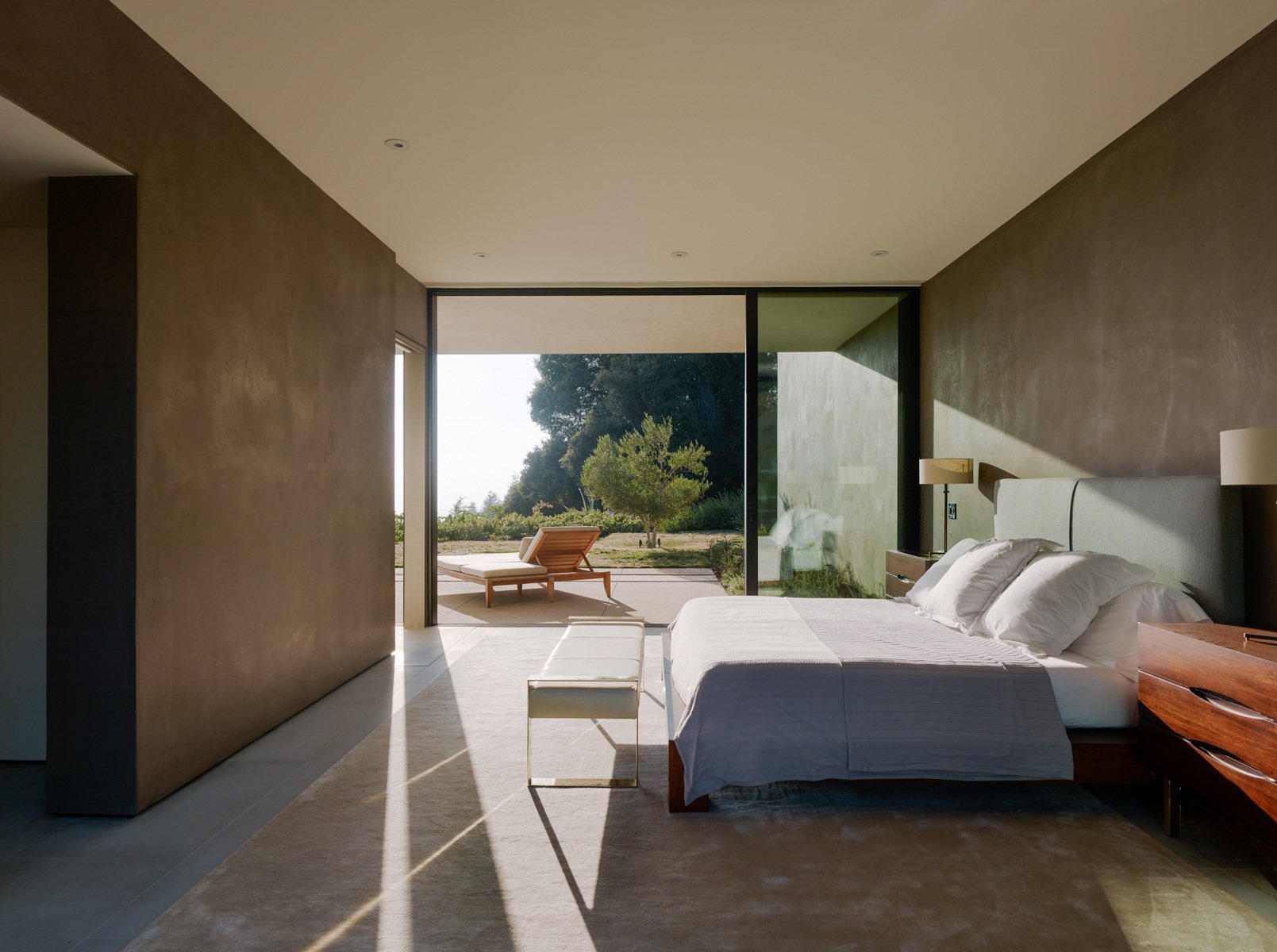 modernist contemporary house - Wild Lilac - walker workshop - bedroom