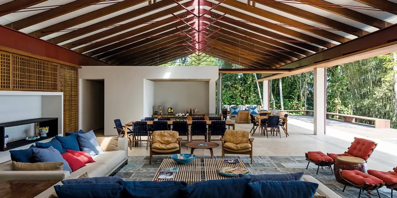 contemporary beach house - architect gui mattos - residencia conchas - living room
