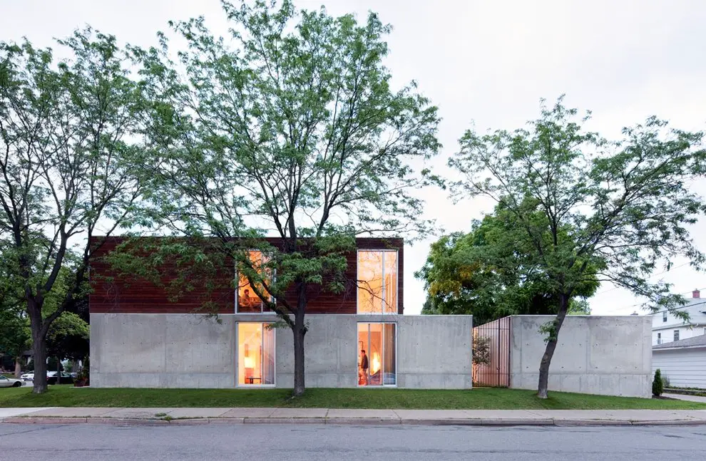 B+W House - Snow Kreilich architects - exterior front