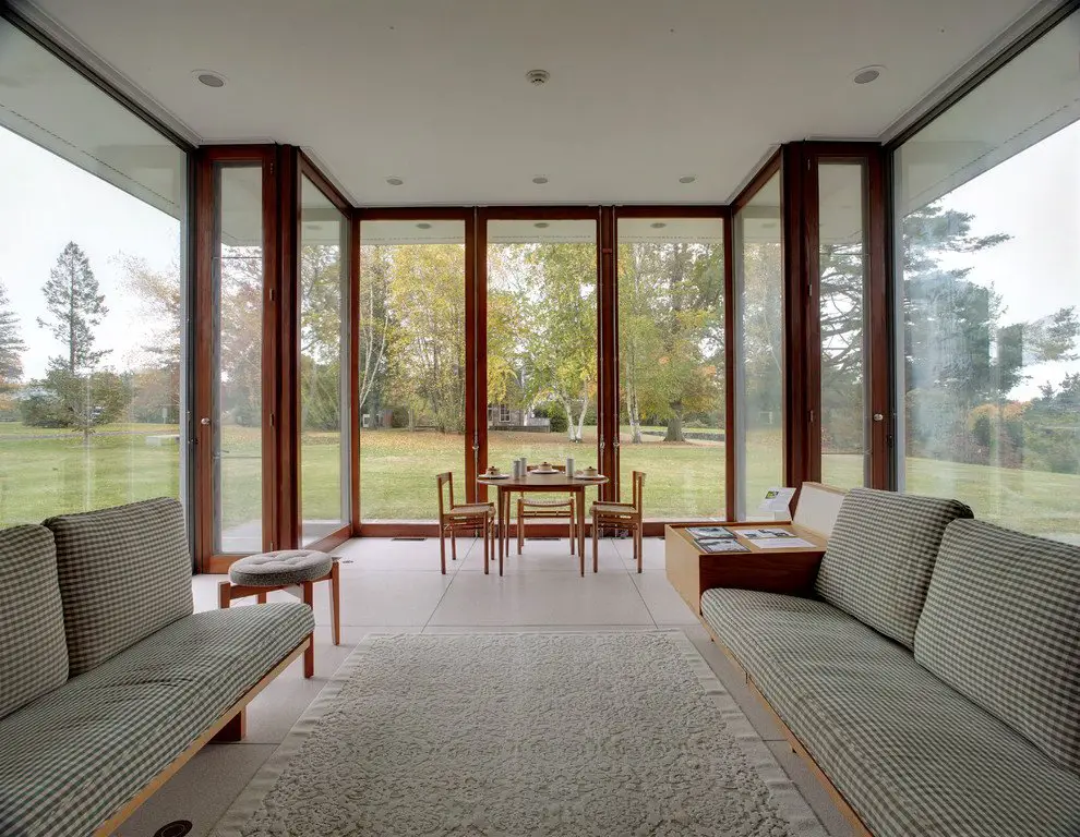 Gores pavilion New Canaan - living area