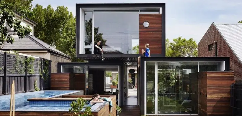 modernist australian house - maynard archtects - exterior pool