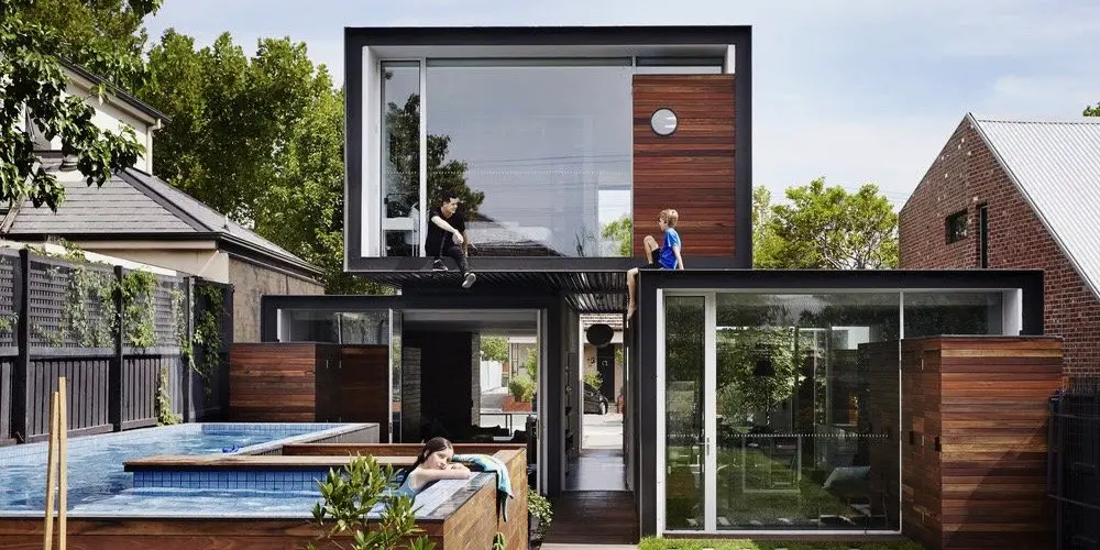 modernist australian house - maynard archtects - exterior pool