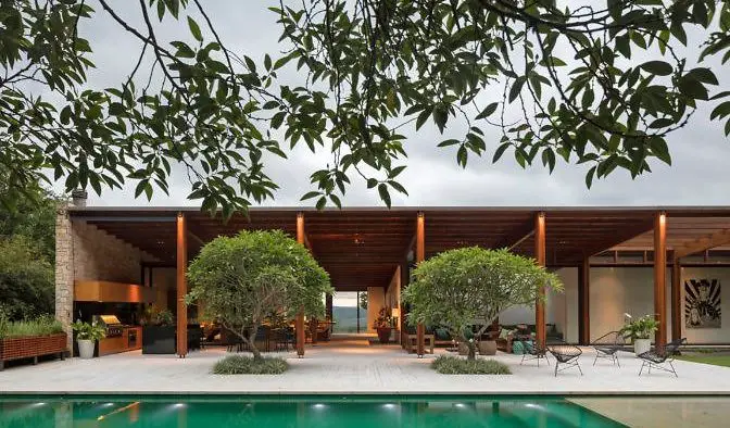 Contemporary Home Sao Paulo - exterior swimming pool