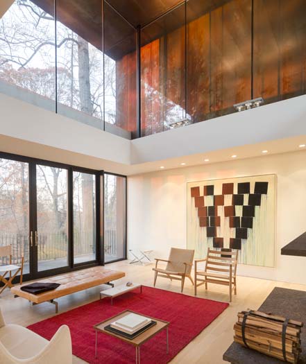 Dahlonega Modernist Residence - living room