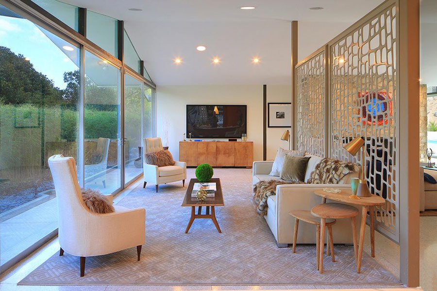 Mid Century Modern house - Thornton Abell - living room 2
