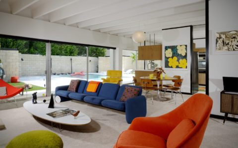 Christopher florentino - midcentury home Florida - living room