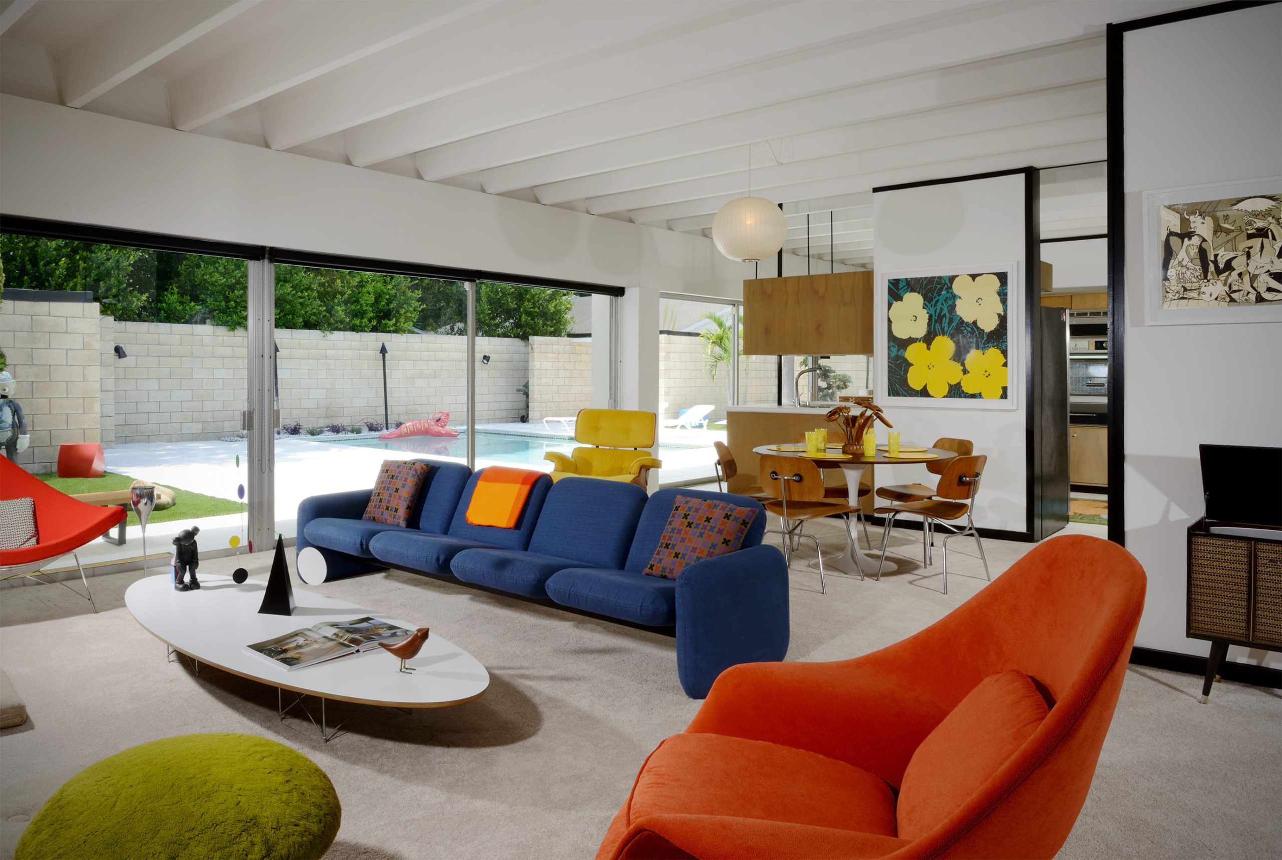 Christopher florentino - midcentury home Florida - living room