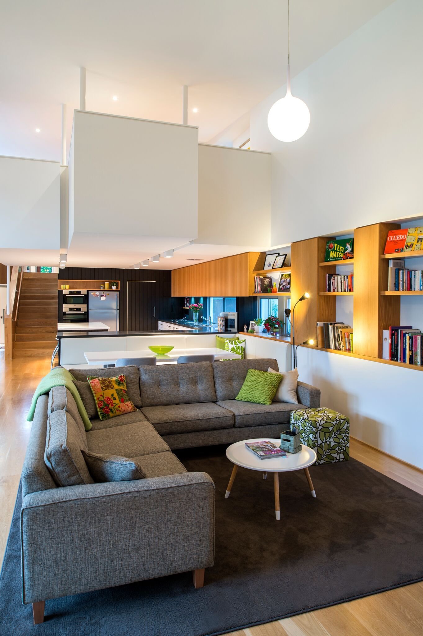 Modern home - moreing rd - mountford architects - living room