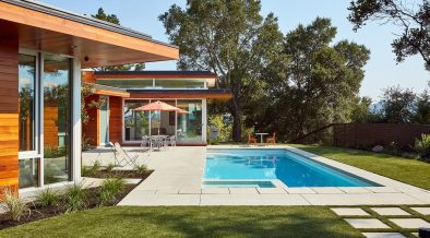 Cheng-Reinganum contemporary House - Swatt Miers Architects - outside pol