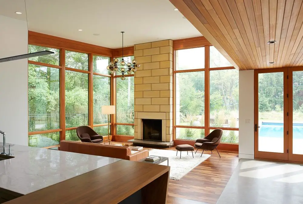 Theodore Wirth Ranch - midcentury inspired modern - Strand Design - Living room