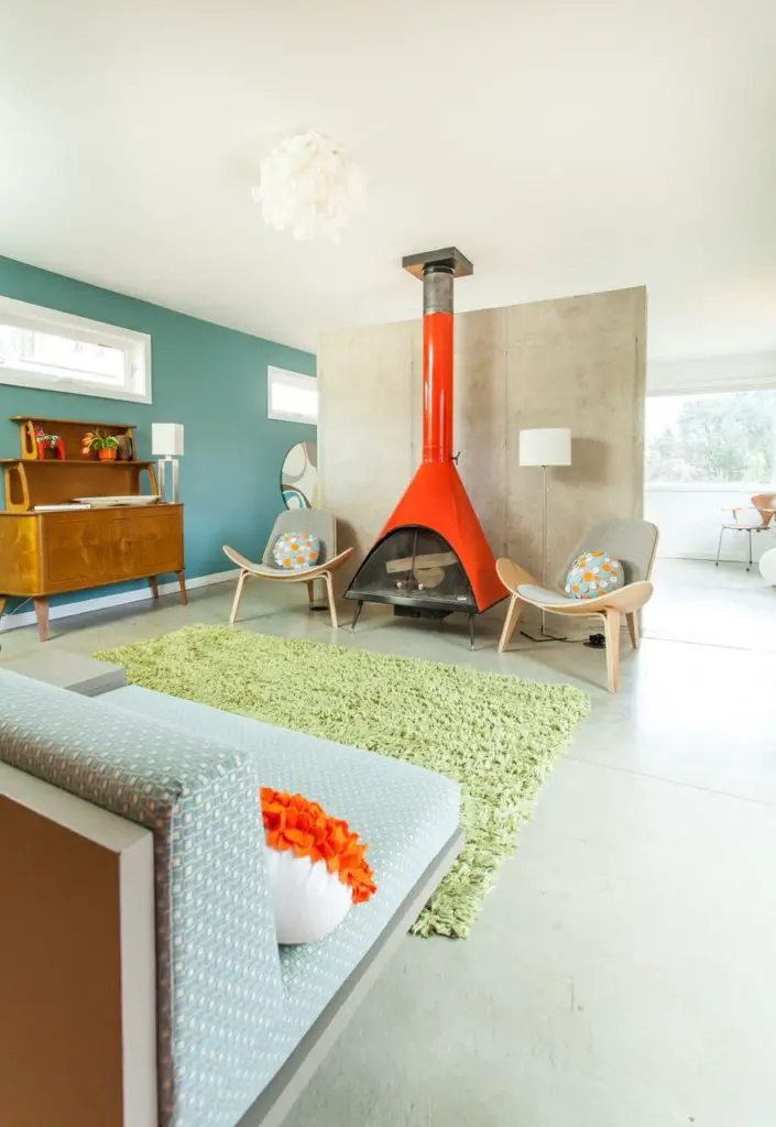 Midcentury home renovation - Interior designer Elin Walters  - living room