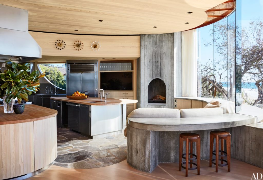 John Lautner - Carbon Beach House renovation - kitchen