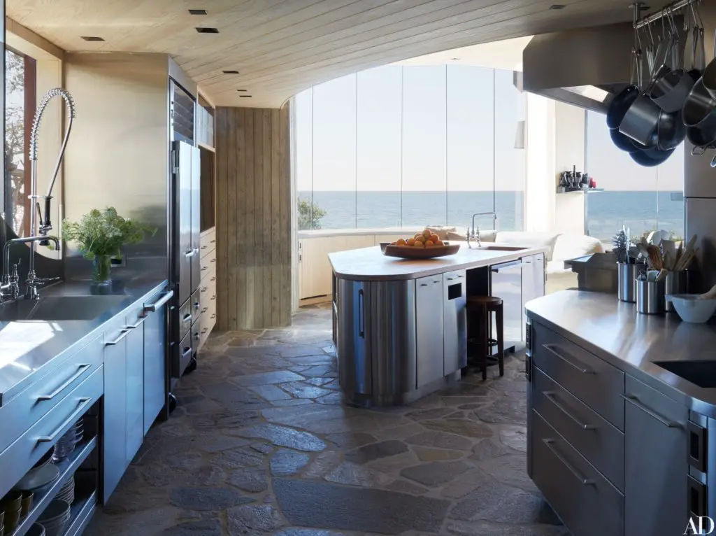 John Lautner - Carbon Beach House renovation - kitchen