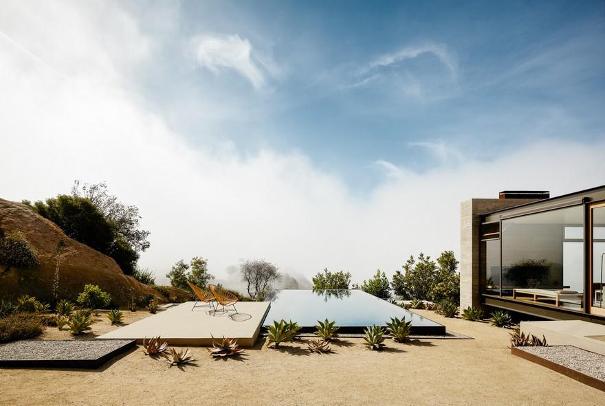 Santa Monica Modernist House - pool view
