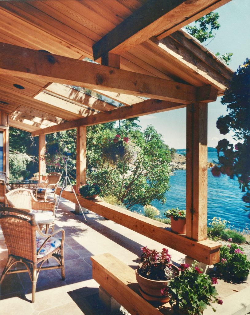 Modern Residence - Heather Johnston Architect - Salt Spring Island - terrace