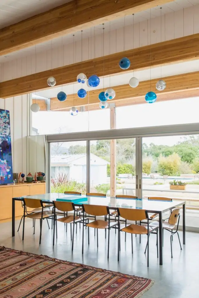 Malibu House - Barbara Bestor - modern midcentury - dining area