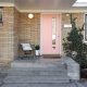 midcentury house renovation in Boise, idaho - front door