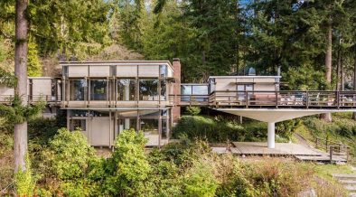 1965 midcentury forest retreat Washington