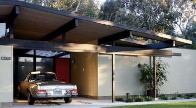 Eichler house renovation Orange county California - back exterior -